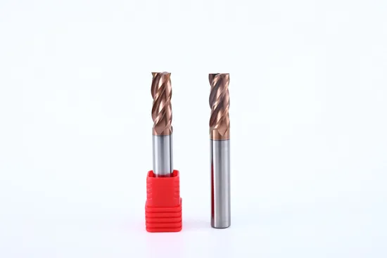 Performance Alloy CNC Milling Cutter 4 Flutes End Mill Tungsten Carbide End Mill for Steel Metal Cutting HRC45/55/63/65 Square Flat Ball Nose Corner